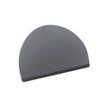 Graphite Grey-Black - Front - Beechfield Unisex Two-Tone Knitted Winter Beanie Hat