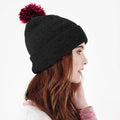 Black-Classic Red - Back - Beechfield Girls Snowstar Duo Extreme Winter Hat
