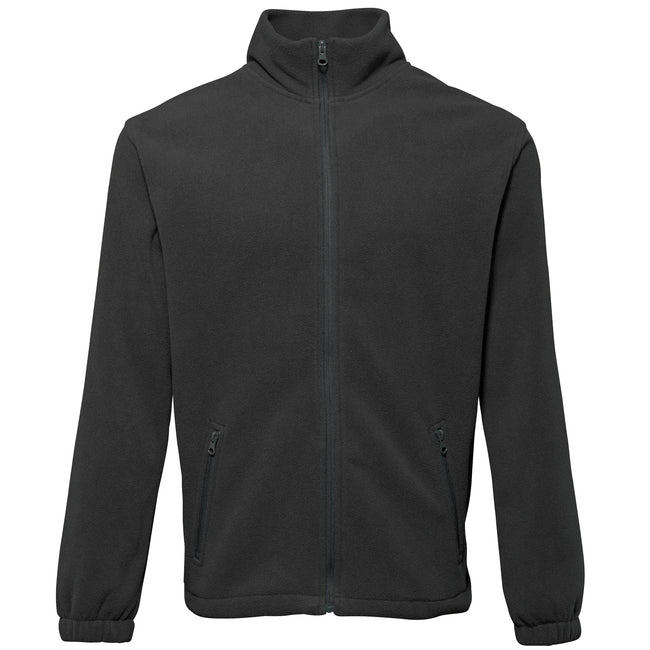 Black - Front - 2786 Mens Full Zip Fleece Jacket (280 GSM)