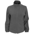 Charcoal - Front - 2786 Womens-Ladies Full Zip Fleece Jacket (280 GSM)