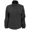 Black - Front - 2786 Womens-Ladies Full Zip Fleece Jacket (280 GSM)