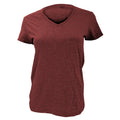 Independence Red - Front - Anvil Womens-Ladies Fashion Basic Plain V-Neck T-Shirt