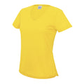 Sun Yellow - Front - AWDis Cool V Neck Girlie Cool Short Sleeve T-Shirt
