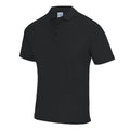 Jet Black - Front - AWDis Cool Mens SuperCool Sports Performance Short Sleeve Polo Shirt