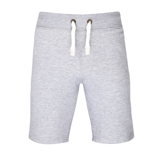 Heather Grey - Front - AWDis Hoods Plain Heavyweight Campus Shorts
