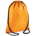 Orange - Back - BagBase Budget Water Resistant Sports Gymsac Drawstring Bag (11L)