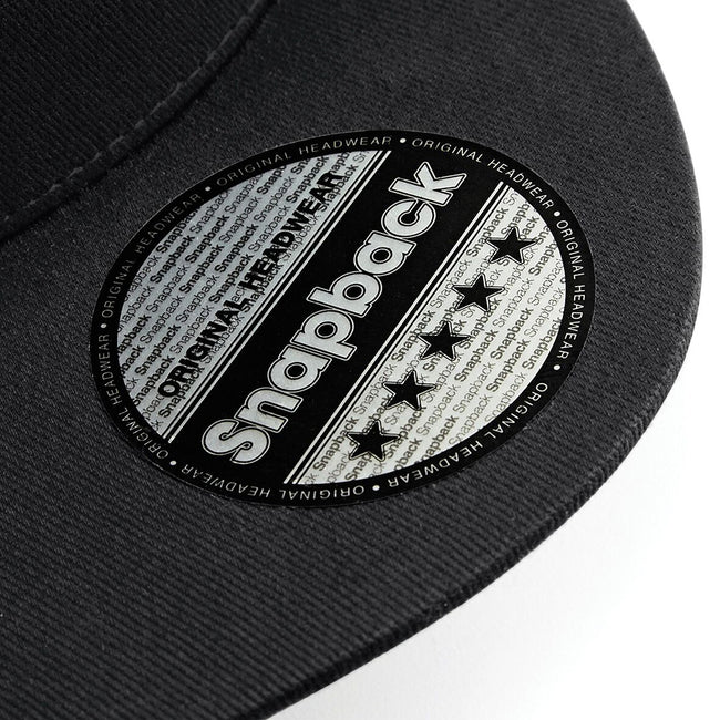 Black - Lifestyle - Beechfield Unisex 5 Panel Retro Rapper Cap