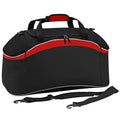 Black- Classic Red- White - Front - BagBase Teamwear Sport Holdall - Duffle Bag (54 Litres)