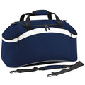 French Navy- White - Front - BagBase Teamwear Sport Holdall - Duffle Bag (54 Litres)
