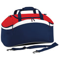 French Navy- Classic Red- White - Front - BagBase Teamwear Sport Holdall - Duffle Bag (54 Litres)