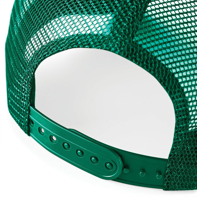 Bottle Green-Bottle Green - Lifestyle - Beechfield Mens Half Mesh Trucker Cap - Headwear