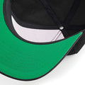 Black-Black - Back - Beechfield Unisex Original Flat Peak Snapback Cap