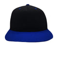 Black-Royal Blue - Side - Beechfield Unisex Original Flat Peak Snapback Cap