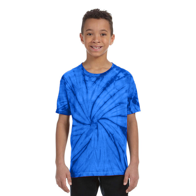 Spider Royal - Side - Colortone Childrens Unisex Tonal Spider Short Sleeve T-Shirt