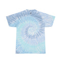 Lagoon - Front - Colortone Womens-Ladies Rainbow Tie-Dye Short Sleeve Heavyweight T-Shirt