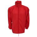 Red - Front - Kariban Mens Casual Windbreaker Jacket
