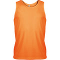 Orange - Front - Kariban Proact Mens Sleeveless Sports Training Vest