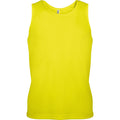 Fluorescent Yellow - Front - Kariban Proact Mens Sleeveless Sports Training Vest