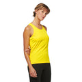 Fluorescent Yellow - Back - Kariban Proact Mens Sleeveless Sports Training Vest