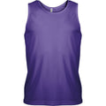 Violet - Front - Kariban Proact Mens Sleeveless Sports Training Vest