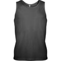 Black - Front - Kariban Proact Mens Sleeveless Sports Training Vest