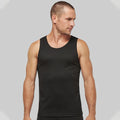 Black - Back - Kariban Proact Mens Sleeveless Sports Training Vest