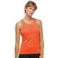 Fluorescent Orange - Back - Kariban Proact Womens-Ladies Sleeveless Sports - Training Vest