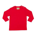Red - Front - Larkwood Baby Unisex Plain Long Sleeve T-Shirt