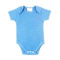 Turquoise - Front - Larkwood Baby Unisex Short Sleeved Body Suit With Envelope Neck Opening