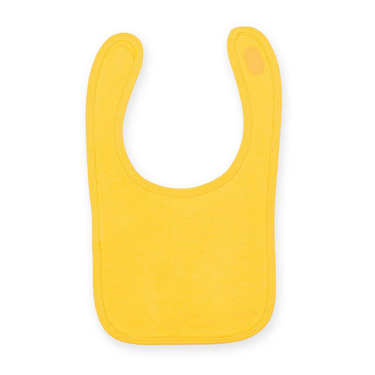 Sunflower - Front - Larkwood Baby Unisex Plain & Contrast Bib