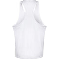 White - Back - Tanx Mens Vest Sleeveless Vest Top - Muscle Vest