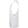 White - Side - Tanx Mens Vest Sleeveless Vest Top - Muscle Vest
