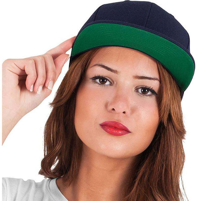 Navy - Back - Yupoong Mens The Classic Premium Snapback Cap
