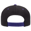 Black-Purple - Back - Yupoong Mens The Classic Premium Snapback 2-Tone Cap