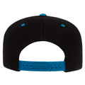 Black-Teal - Back - Yupoong Mens The Classic Premium Snapback 2-Tone Cap
