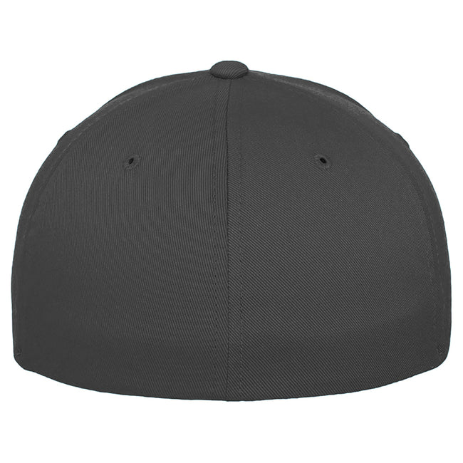 Dark Grey - Side - Yupoong Mens Flexfit Fitted Baseball Cap