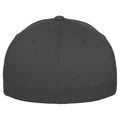 Dark Grey - Side - Yupoong Mens Flexfit Fitted Baseball Cap