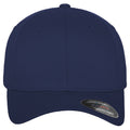 Dark Navy - Side - Yupoong Mens Flexfit Fitted Baseball Cap