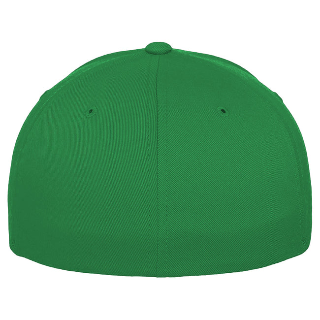 Pepper Green - Side - Yupoong Mens Flexfit Fitted Baseball Cap
