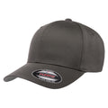 Dark Grey-Dark Grey - Front - Yupoong Mens Flexfit Fitted Baseball Cap