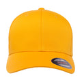 Gold - Back - Yupoong Mens Flexfit Fitted Baseball Cap