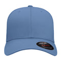Slate Blue - Back - Yupoong Mens Flexfit Fitted Baseball Cap
