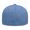 Slate Blue - Side - Yupoong Mens Flexfit Fitted Baseball Cap