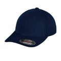 Navy - Front - Yupoong Mens Classic 5 Panel Jockey Cap