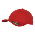 Red - Front - Yupoong Mens Flexfit Double Jersey Cap