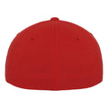 Red - Back - Yupoong Mens Flexfit Double Jersey Cap