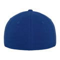 Royal Blue - Back - Yupoong Mens Flexfit Double Jersey Cap