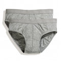 Light Grey Marl - Front - Fruit Of The Loom Mens Classic Sport Briefs (Pack Of 2)