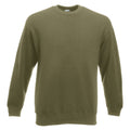 Classic Olive - Front - Fruit Of The Loom Unisex Premium 70-30 Set-In Sweatshirt