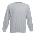 Heather Grey - Front - Fruit Of The Loom Unisex Premium 70-30 Set-In Sweatshirt
